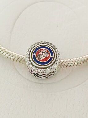 Pandora USMC Marine Corps Exclusive Pandora Dangle Bead Charm